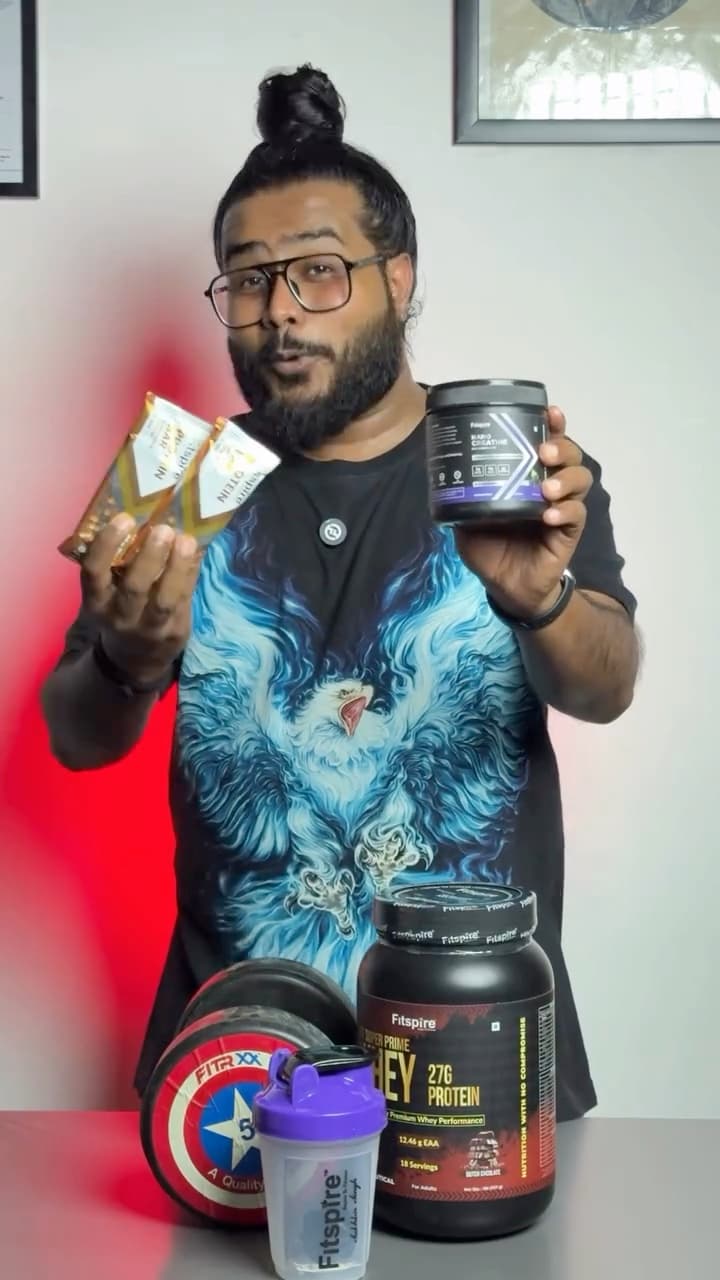 Stills from my Fitspire unboxing reel (2 of 3)